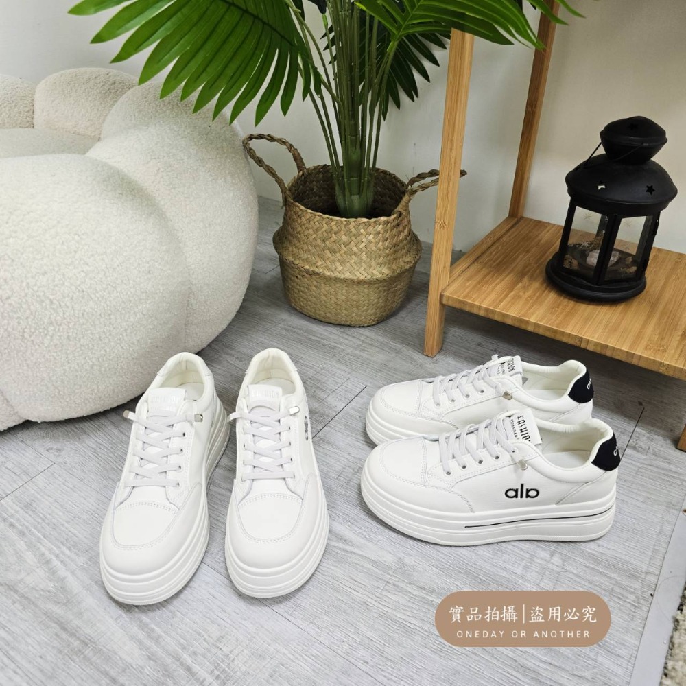 防潑水大牌感免綁帶厚底小白鞋 軟皮革 超柔軟超好穿 舒適透氣 軟皮小白鞋 休閒鞋 平底鞋 白布鞋 懶人鞋 8839-細節圖10