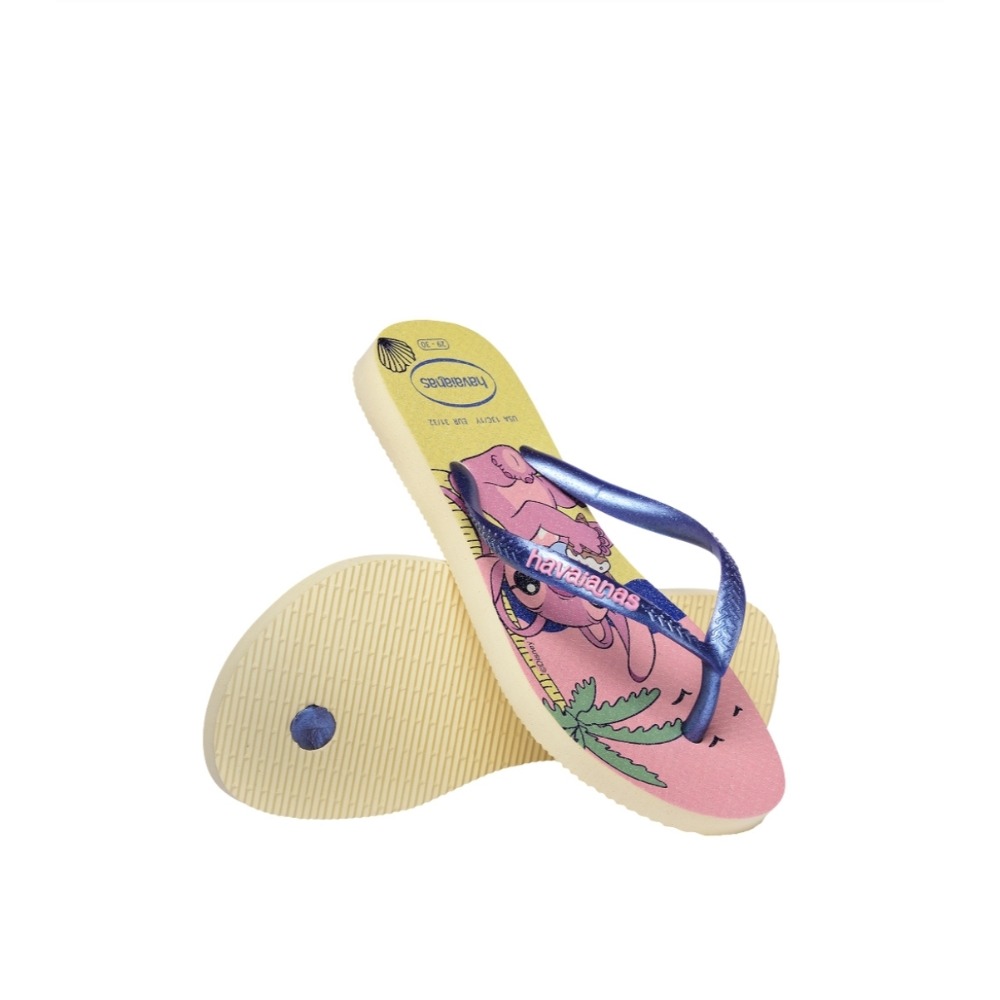 havaianas 哈瓦仕 拖鞋 童鞋 兒童 夾腳拖 史迪奇 星際寶貝Slim Disney 4150250-9256K-細節圖3