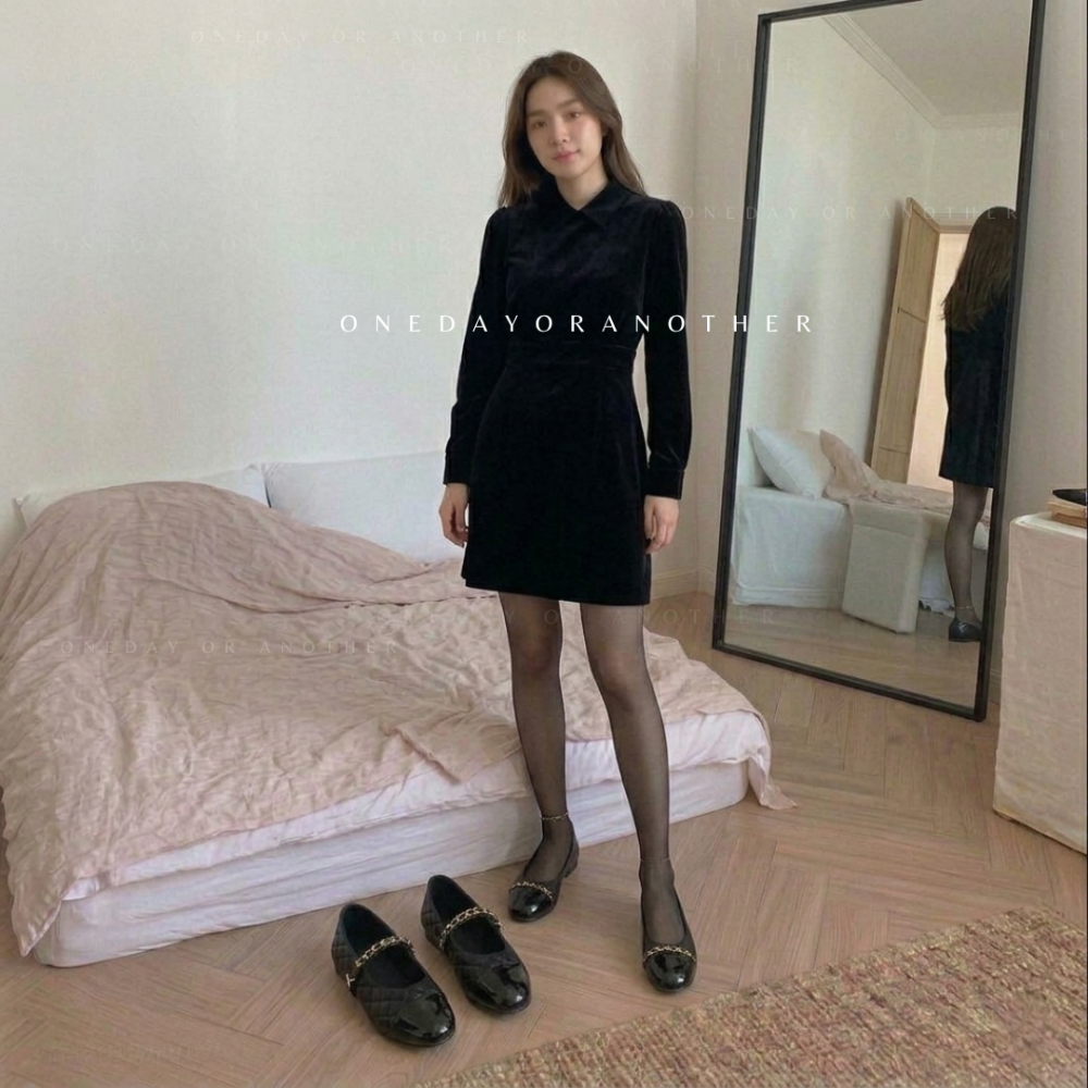 韓國 可愛 毛毛 毛呢 復古 方頭 包頭 一字扣帶 瑪麗珍鞋 平底鞋 包頭鞋 娃娃鞋 韓國女鞋 通勤鞋 休閒鞋 H13-細節圖10