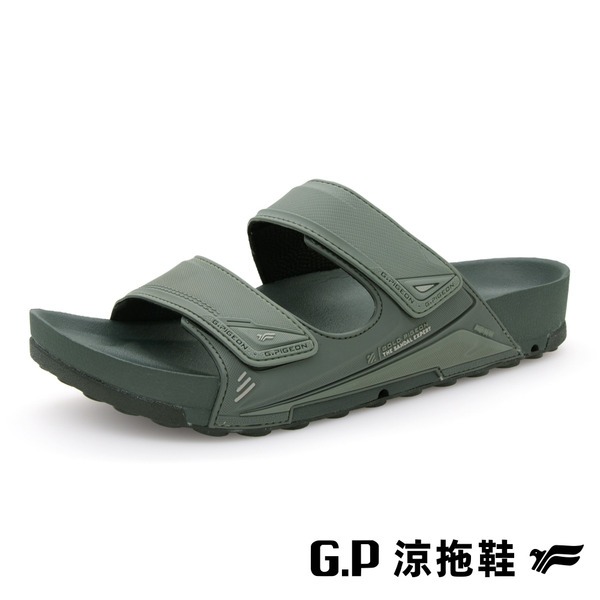 【GP】速排水機能拖鞋 章魚吸盤強效抓地 人體工學緩震減壓 男款章魚吸盤極限抓地 乾爽排水不黏腳 G5645M-細節圖8