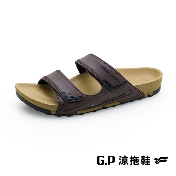【GP】速排水機能拖鞋 章魚吸盤強效抓地 人體工學緩震減壓 男款章魚吸盤極限抓地 乾爽排水不黏腳 G5645M-細節圖11