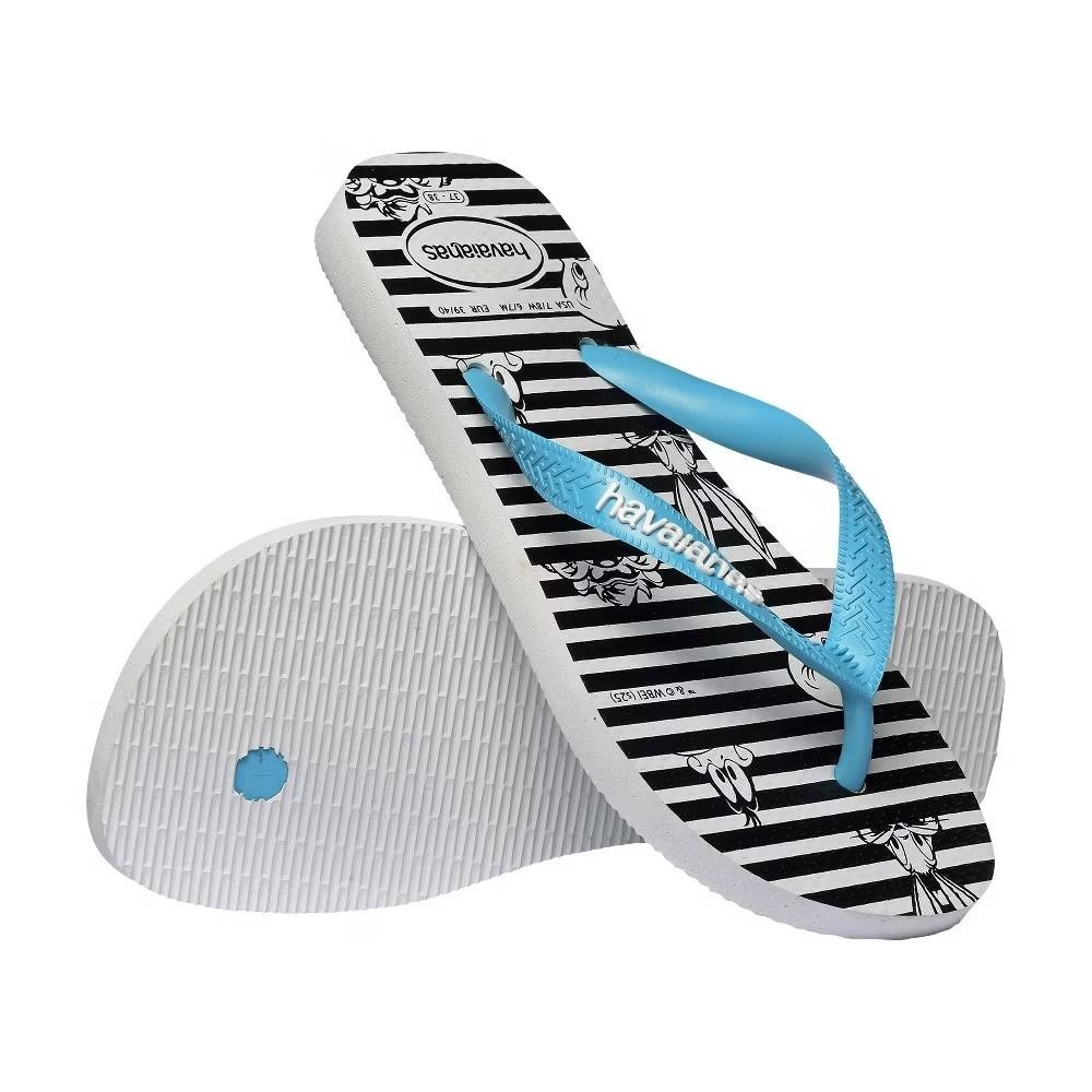 Havaianas哈瓦仕 拖鞋 男女鞋 兔巴哥 華納兄弟 卡通 條紋藍 Top Warner 4150236-0093U-細節圖3