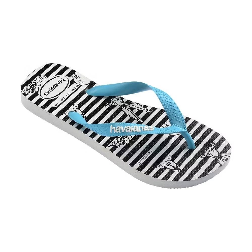 Havaianas哈瓦仕 拖鞋 男女鞋 兔巴哥 華納兄弟 卡通 條紋藍 Top Warner 4150236-0093U-規格圖5