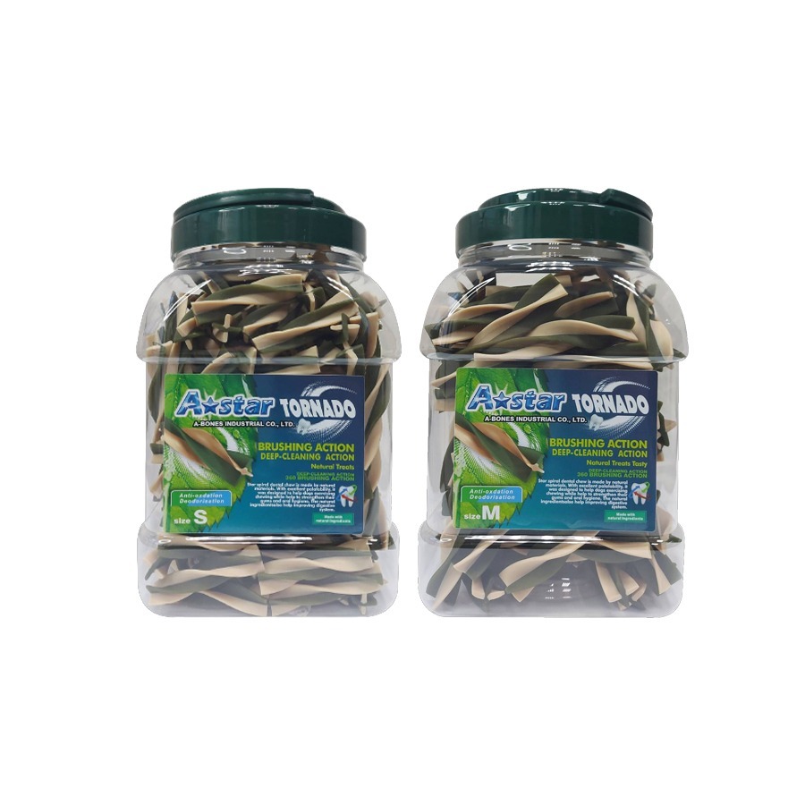 買就送A Star Bones潔牙骨 漩力淨潔牙棒 桶裝/810g 漩力淨 潔牙骨 多效螺旋 保健 寵物潔牙骨 狗狗潔牙-細節圖2