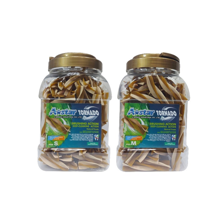 買就送A Star Bones潔牙骨 漩力淨潔牙棒 桶裝/810g 漩力淨 潔牙骨 多效螺旋 保健 寵物潔牙骨 狗狗潔牙-細節圖3