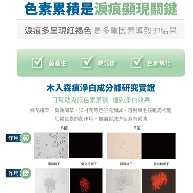 Moreson 木入森 痕淨白 (止淚少刺激) 犬專用 寵物淚痕保健 狗狗撫痕 犬用撫痕 寵物撫痕-細節圖5