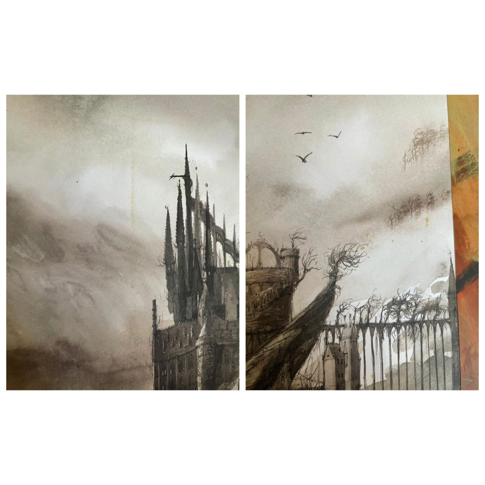 [美國版/不拆售/書側開始明顯泛黃] 哈利波特 illustrated edition 全彩版 1~3-細節圖4