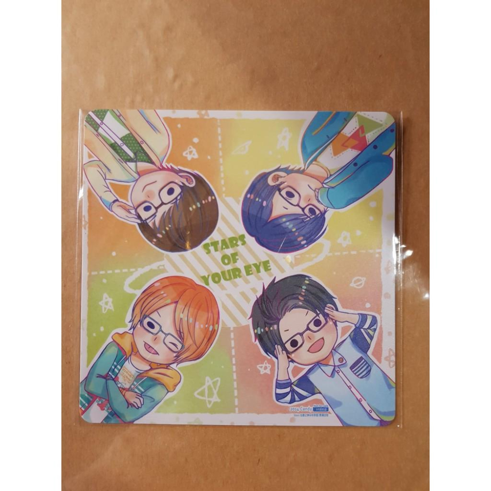[3樣不拆售] 茉芽里 Star 心星之眸 杯墊+貼紙+小卡-細節圖2