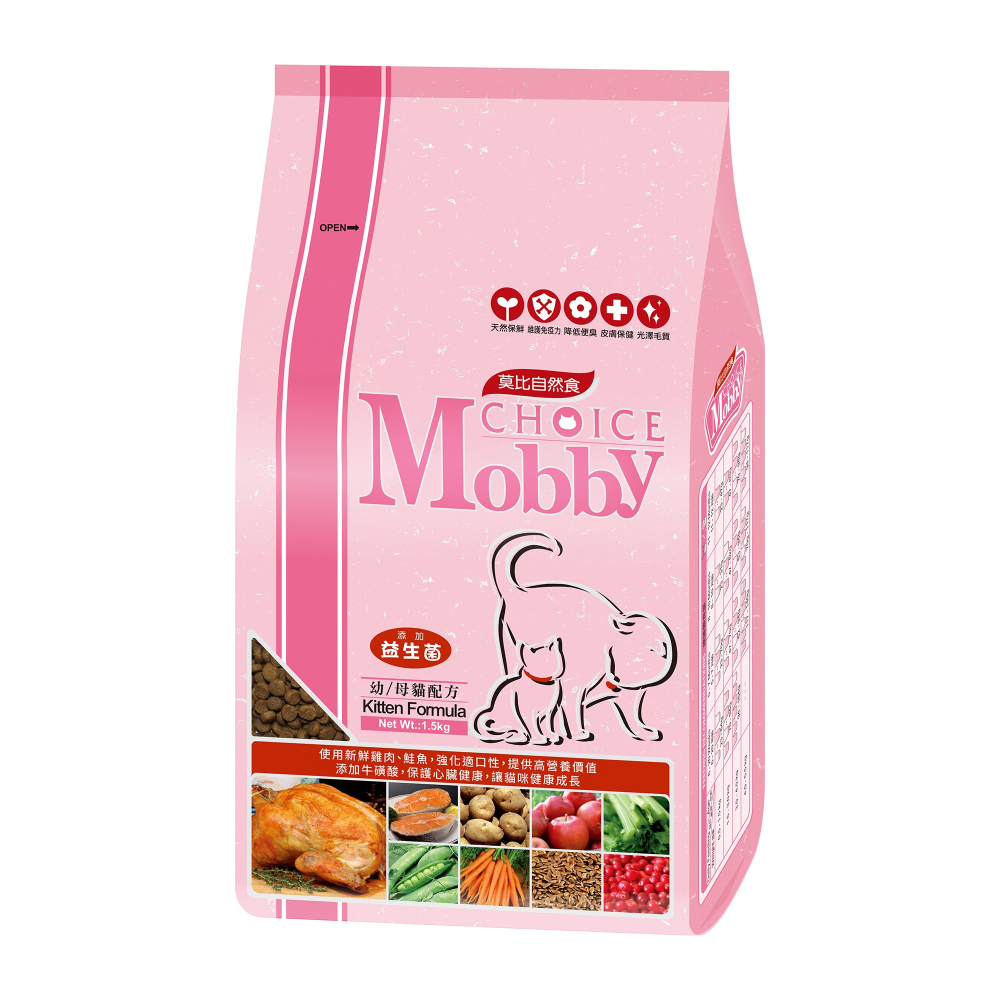 【Mobby 莫比】莫比貓飼料 莫比飼料 莫比無穀 幼貓 挑嘴貓 鹿肉鮭魚-細節圖2