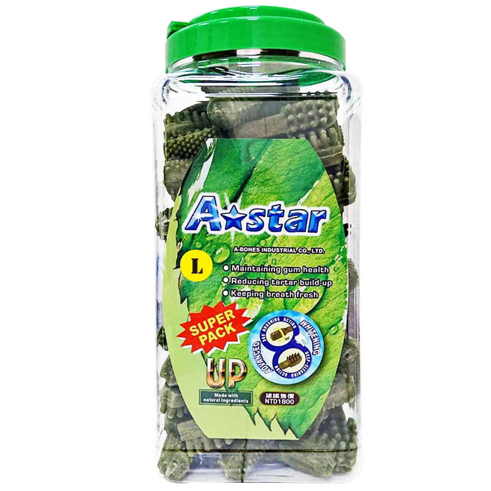 【A★star】Astar 多效雙頭潔牙骨 超大桶裝 1900g 潔牙骨 牙刷造型-細節圖4