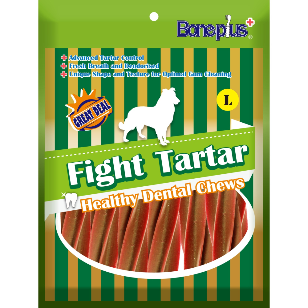 Boneplus 袋裝潔牙骨 100g 超效動能雙頭 螺旋六星 起司雙頭 起司螺旋  潔牙骨 BP-細節圖4