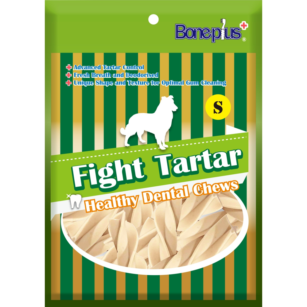 Boneplus 袋裝潔牙骨 100g 超效動能雙頭 螺旋六星 起司雙頭 起司螺旋  潔牙骨 BP-細節圖5