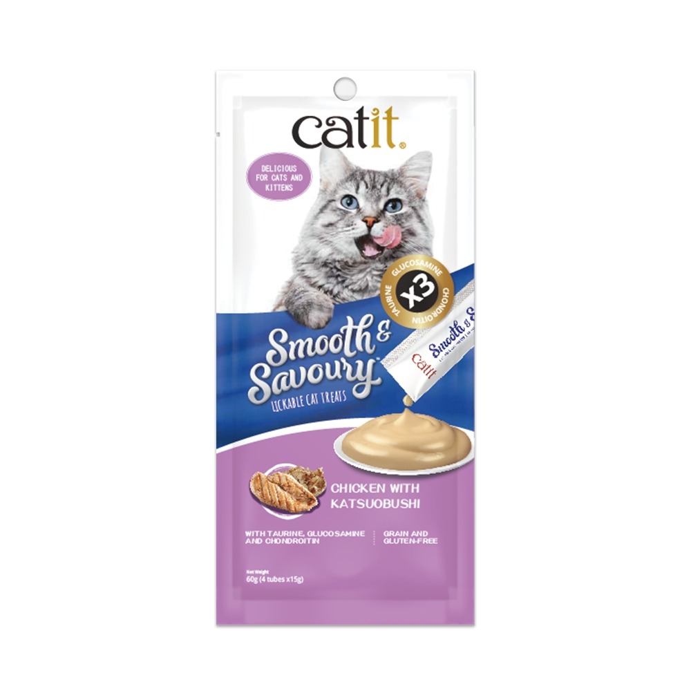 【Catit嘿卡堤】 鮮溜肉泥系列 15克*4條入 貓肉泥 寵物肉泥 寵物點心 貓零食 寵物零食-細節圖8