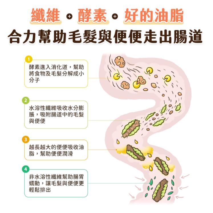 貓狗夢公園🐱🐶｜【汪喵星球】寵物天然 排毛粉 50g 取代化毛膏 幫助腸胃蠕動 天然植物纖維 日本酵素 印度洋車前-細節圖4