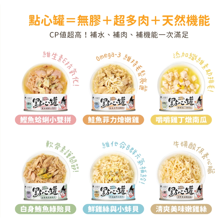 貓狗夢公園🐱🐶｜【汪喵星球】汪喵無膠點心罐 單罐80g 補肉 補水 補機能 點心罐-細節圖2