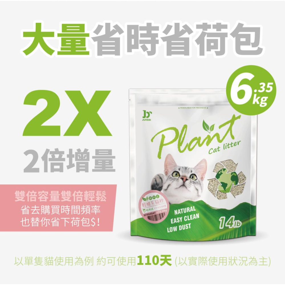 【喵爺宅配免運】Plant 輕植系豆腐貓砂(極細型/破碎型)6.35kg/包 天然環保貓砂 豆腐貓砂 貓咪豆腐砂-細節圖7