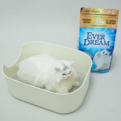 【喵爺】EVER DREAM 韓國藍貓 速凝結無香貓砂(藍標)/19kg 獨特低塵配方 貓砂 礦砂 天然膨潤土-細節圖4