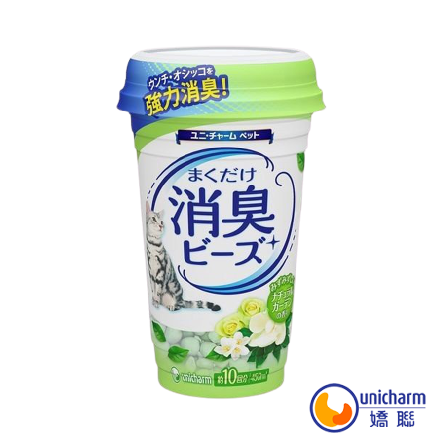 【喵爺】 日本嬌聯-消臭香香珠 450ml 貓砂除臭顆粒  除臭顆粒 貓砂芳香 芳香顆粒 除臭粒-規格圖2