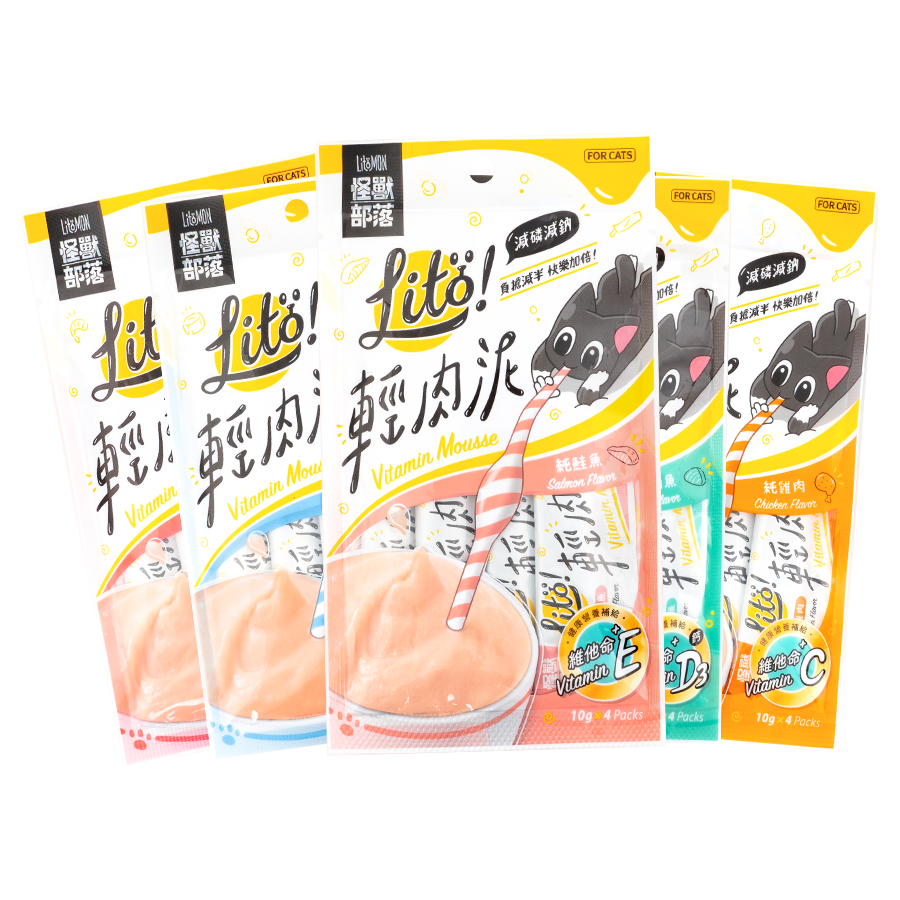 【喵爺】 LitoMon 怪獸部落 LITÖ! 輕肉泥(10G×4條) 寵物肉泥 貓咪肉泥 貓肉泥 肉泥 寵物零食-細節圖2