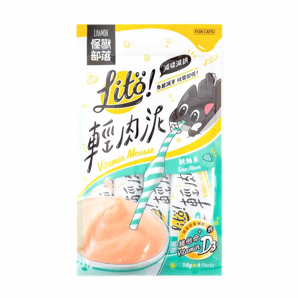 【喵爺】 LitoMon 怪獸部落 LITÖ! 輕肉泥(10G×4條) 寵物肉泥 貓咪肉泥 貓肉泥 肉泥 寵物零食-規格圖8