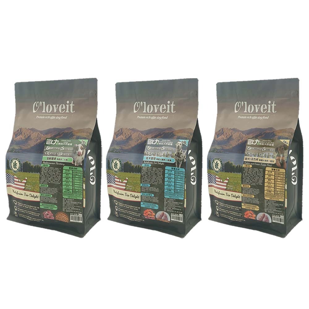 【喵爺】O＇loveit 歐力 無穀天然犬糧2KG/6KG 犬專用 寵物飼料 狗狗飼料 幼犬飼料 全齡犬飼料 低卡飼料-細節圖2