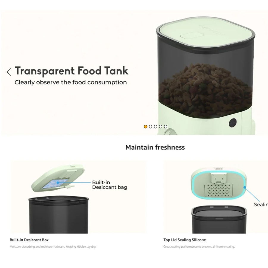 【喵爺】 DOGNESS 多尼斯 魔方按鍵版餵食器/4L 可設定6餐 寵物自動餵食器 狗狗自動餵食器 貓咪自動餵食器-細節圖11