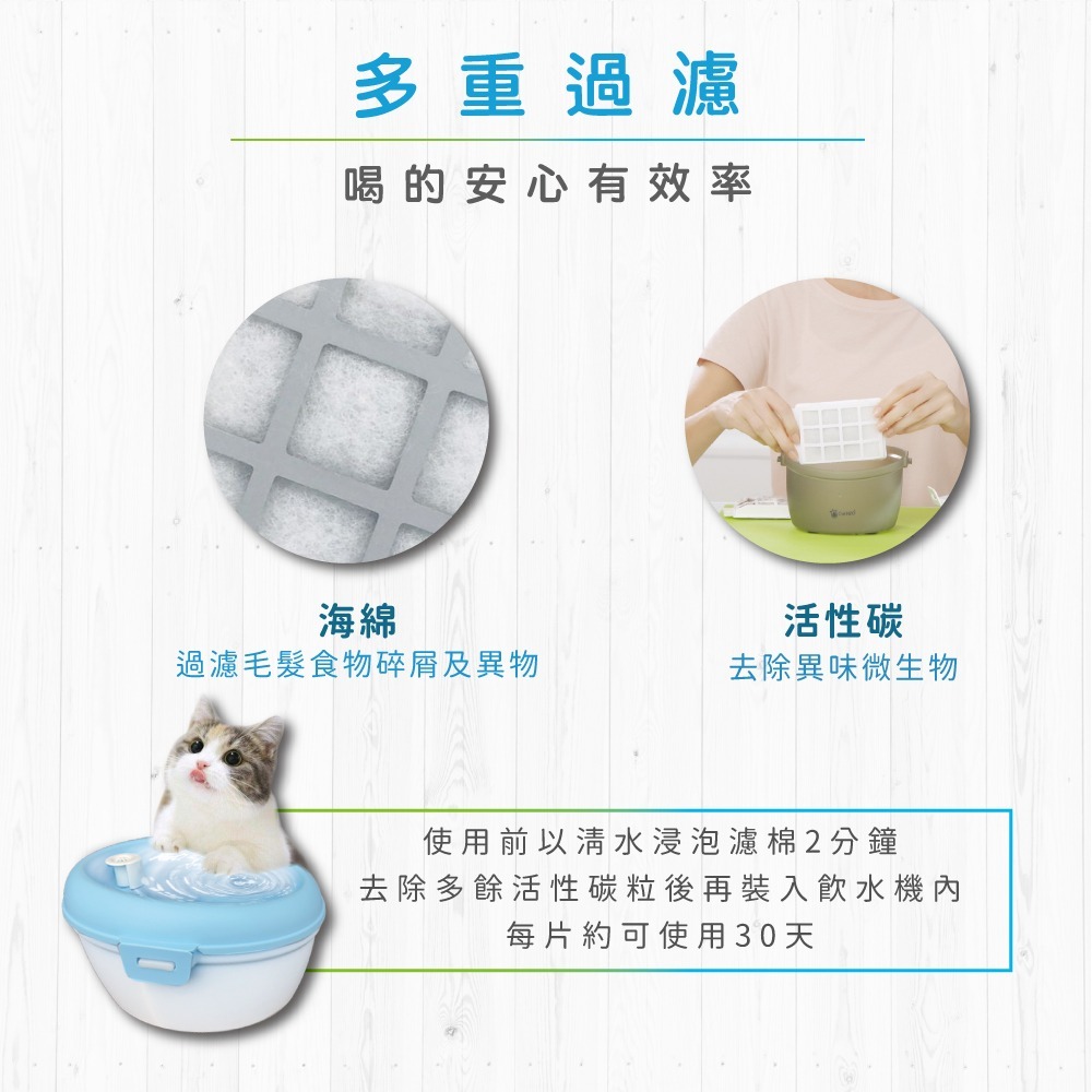 【喵爺】 寵物飲水機 Dog&Cat H2O-有氧濾水機2L/4L/6L飲水機/活水機  狗狗飲水機 貓咪飲水機-細節圖5