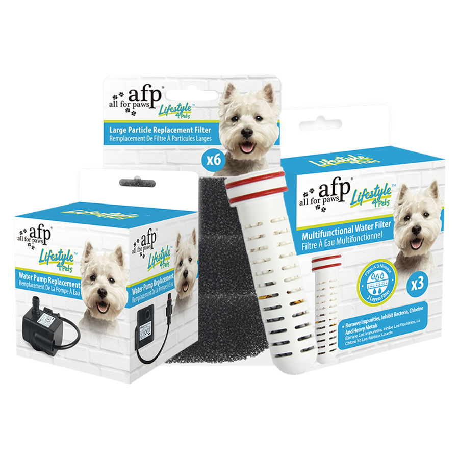 【喵爺】 all for paws AFP 紫外線噴泉過濾飲水器專用濾芯配件 飲水機濾芯 濾芯 替換濾芯 抽水幫浦-細節圖2