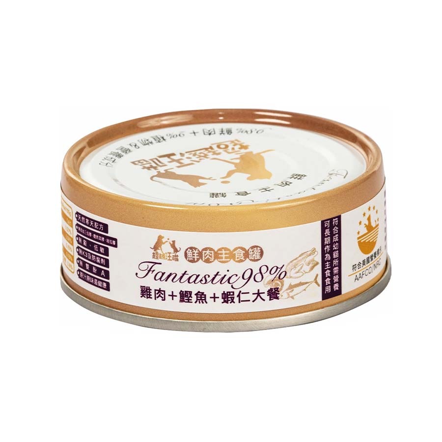 雞肉+鰹魚+蝦仁大餐