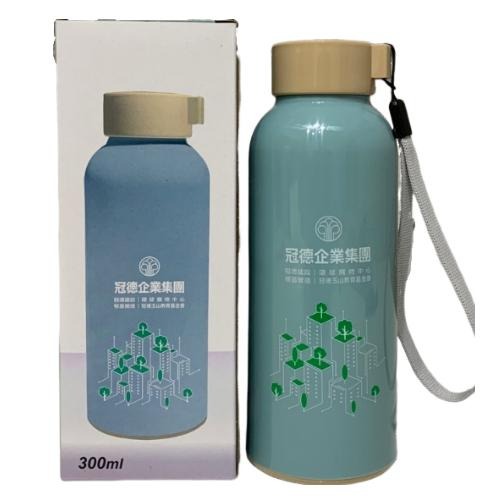 (數量多 24小時內出貨) 台灣製雙層隔熱玻璃瓶300ml 附提繩 保溫 保冰 輕巧 水壺 水瓶 環保杯 隔熱 雙層-細節圖3