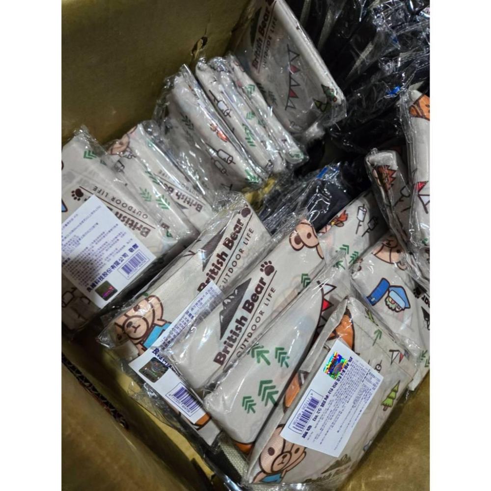 現貨❤️快速出貨⏰ British Bear 英國熊 背心折疊環保袋 可重複使用 購物袋 大容量 收納方便-細節圖4