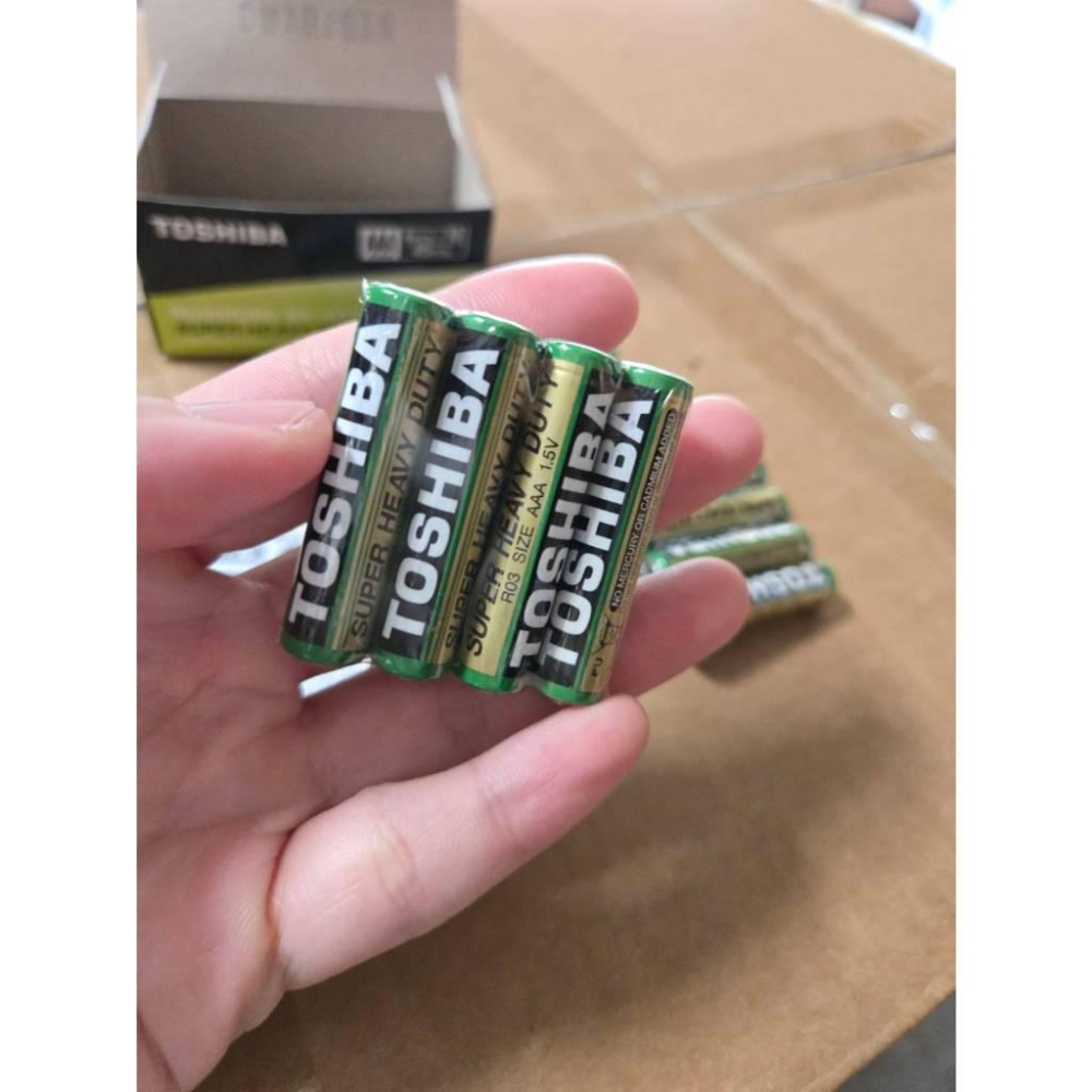 現貨❤️快速出貨⏰ TOSHIBA 東芝 環保碳鋅電池 AAA 4號 4入 組 家用電池 遙控器 玩具 電子秤適-細節圖3
