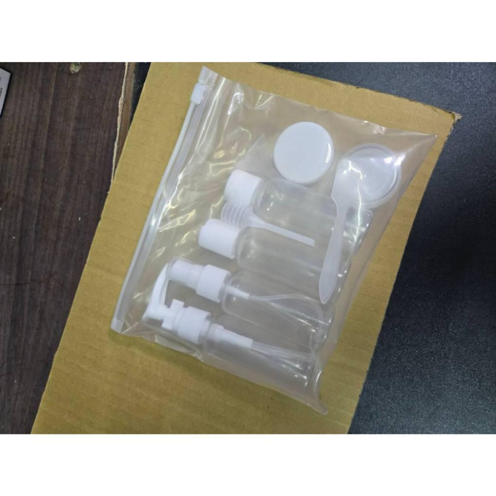現貨❤️快速出貨⏰ 簡約旅行分裝瓶組 防水透明拉鍊袋 收納包 沐浴組 小樣化妝包 外出必備-細節圖6