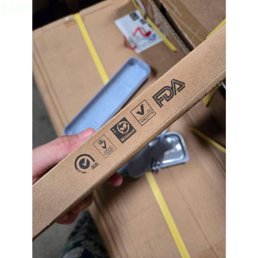 現貨❤️快速出貨⏰ (顏色隨機)環保小麥梗餐具組 環保餐具三件組 出國旅行露營野餐使用 小麥秸桿材質 (附收納盒）-細節圖5