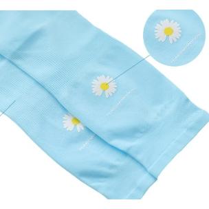 現貨❤️快速出貨⏰小雛菊袖套 小雛菊 冰涼袖套 防曬袖套（一雙）淡藍色-細節圖3