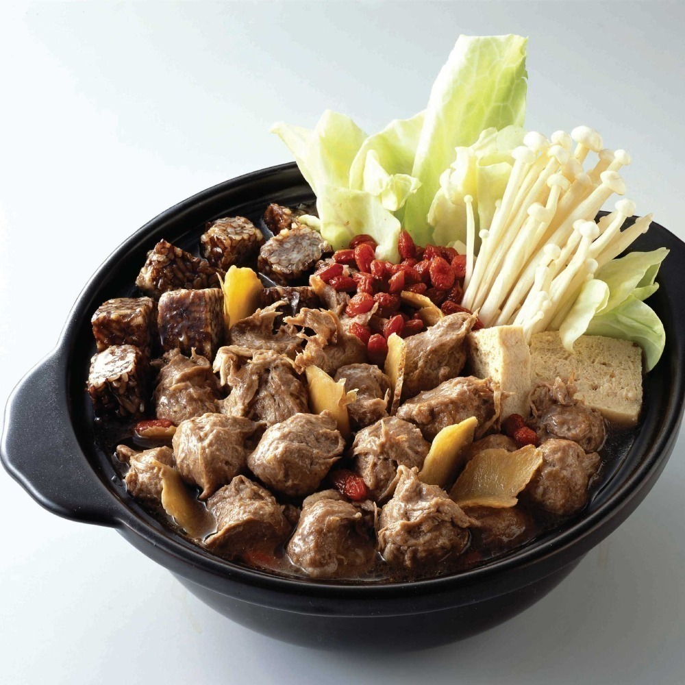 【松珍素食】素食薑母鴨（湯底+料包） 年節美食推薦-細節圖2