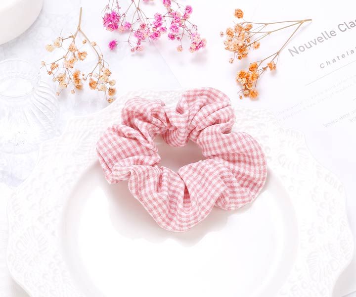 格紋大腸髮圈-細節圖6