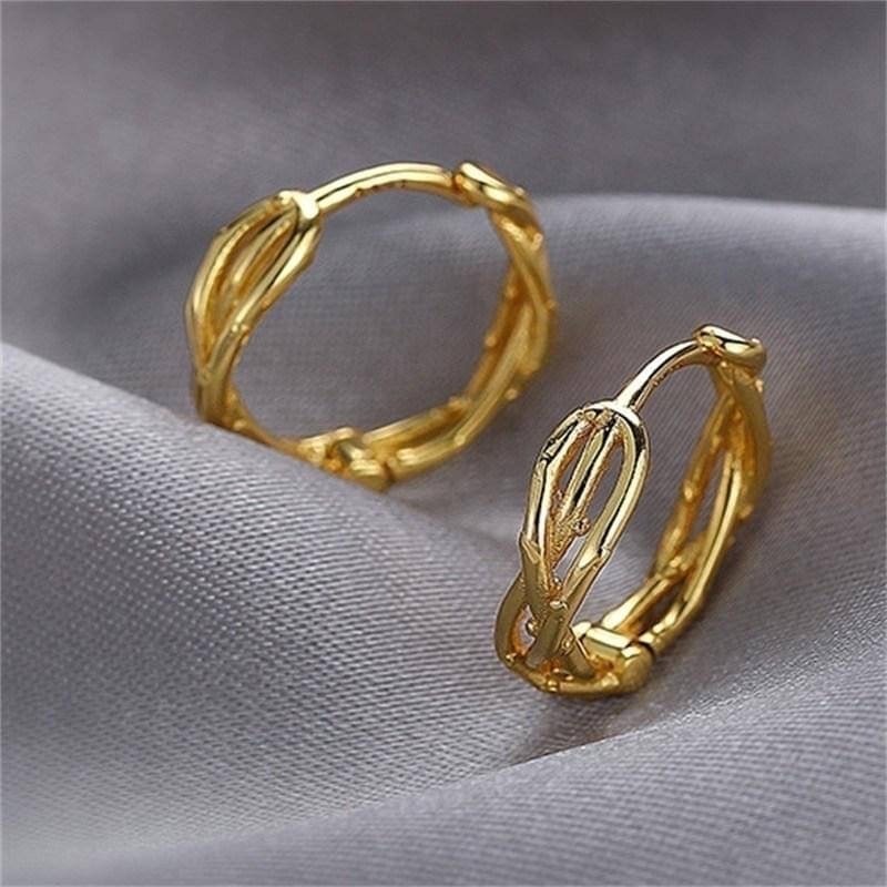 〈925銀針〉冷淡風荊棘耳扣耳環-細節圖3