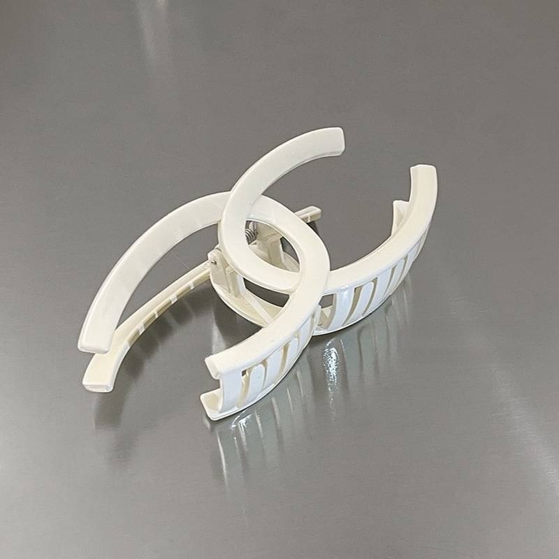 高級感雙c線型髮夾-細節圖5