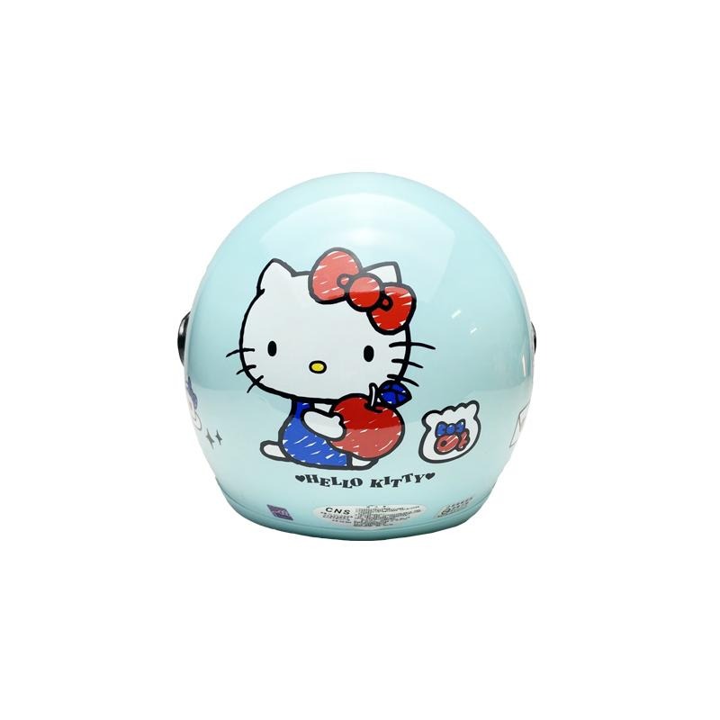 EVO HELLO KITTY 兒童安全帽 贈鏡片 台灣製造 機車安全帽 卡通 安全帽 KITTY 兒童帽 哈家人-細節圖4