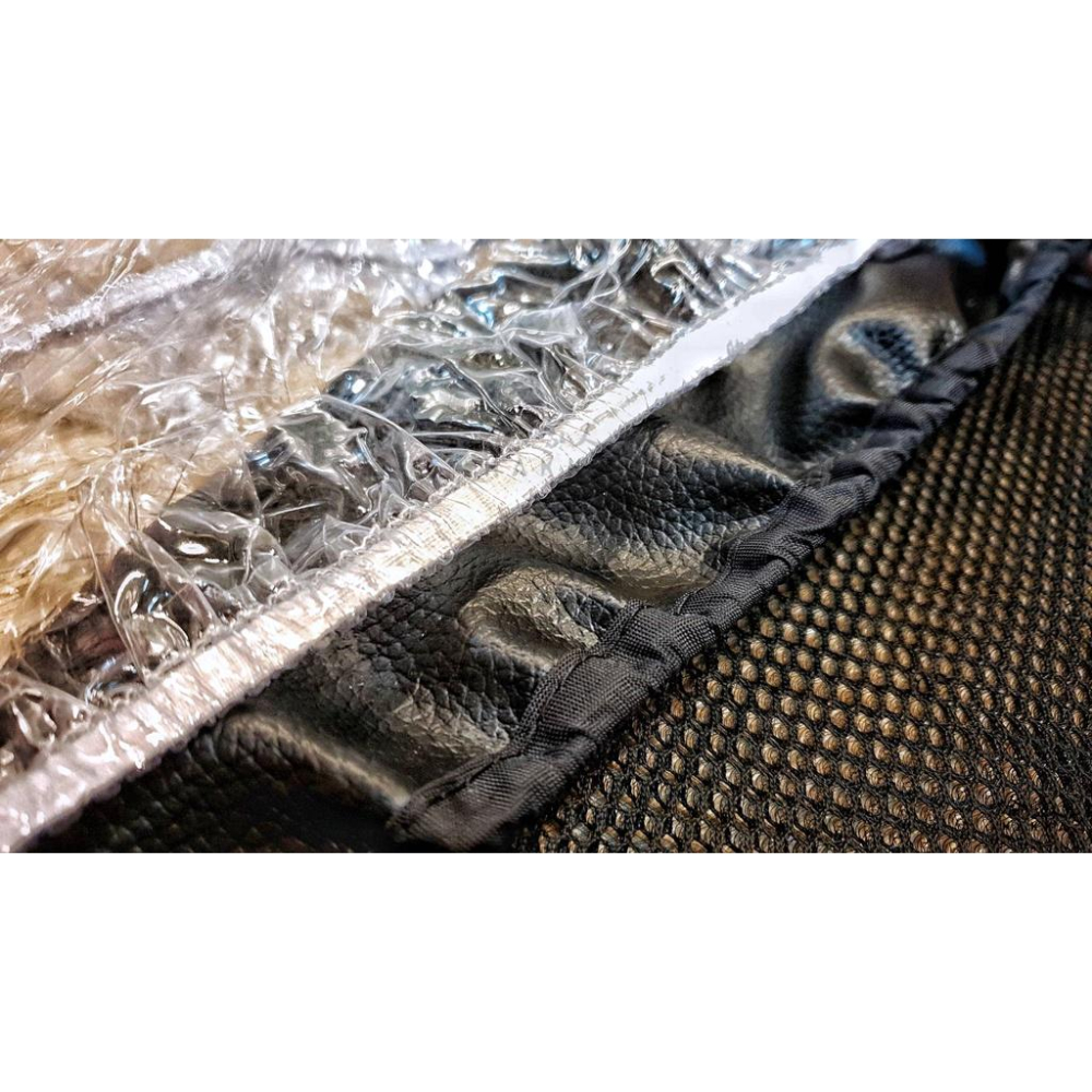 YAMAHA 勁戰 四代 專用 透氣機車隔熱坐墊套 皮革 黑色 座墊套 坐墊隔熱隔熱椅墊 3代 防塵套 哈家人-細節圖9