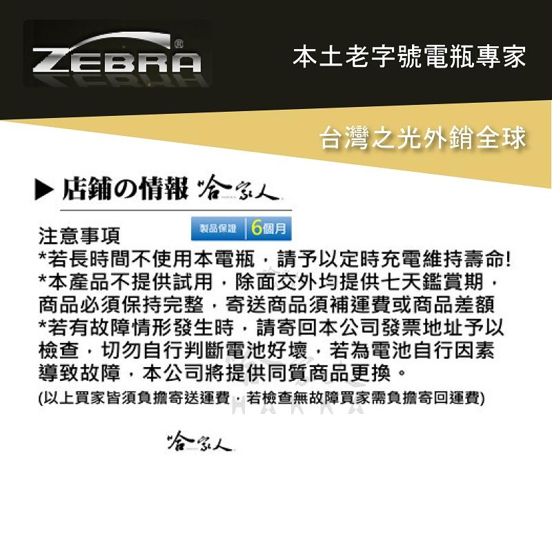 ZEBRA ZTX7A 機車電池 免加水 台灣製造 摩托車電池 YTX7A-BS GTX7A-BS 7號電池 電瓶 哈家-細節圖6
