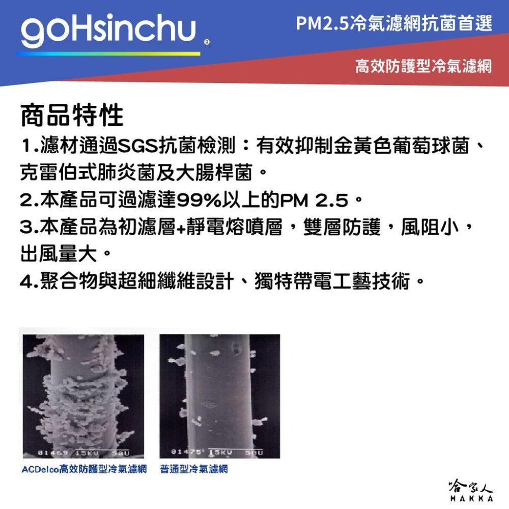 ACDELCO TERIOS 高效防護型冷氣濾網 非一般款 雙層防護 PM2.5 出風量大 濾材通過SGS抗菌檢測 哈家-細節圖4