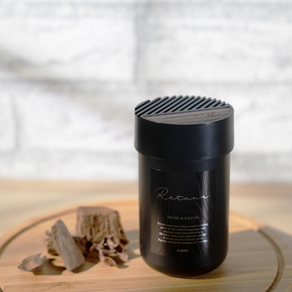 DIAX Retuna 木紋果凍芳香劑 日本原裝 車用 車用香水 香氛 麝香 蘋果 花香 香車 香片 凝膠 小蒼蘭 哈家-細節圖6