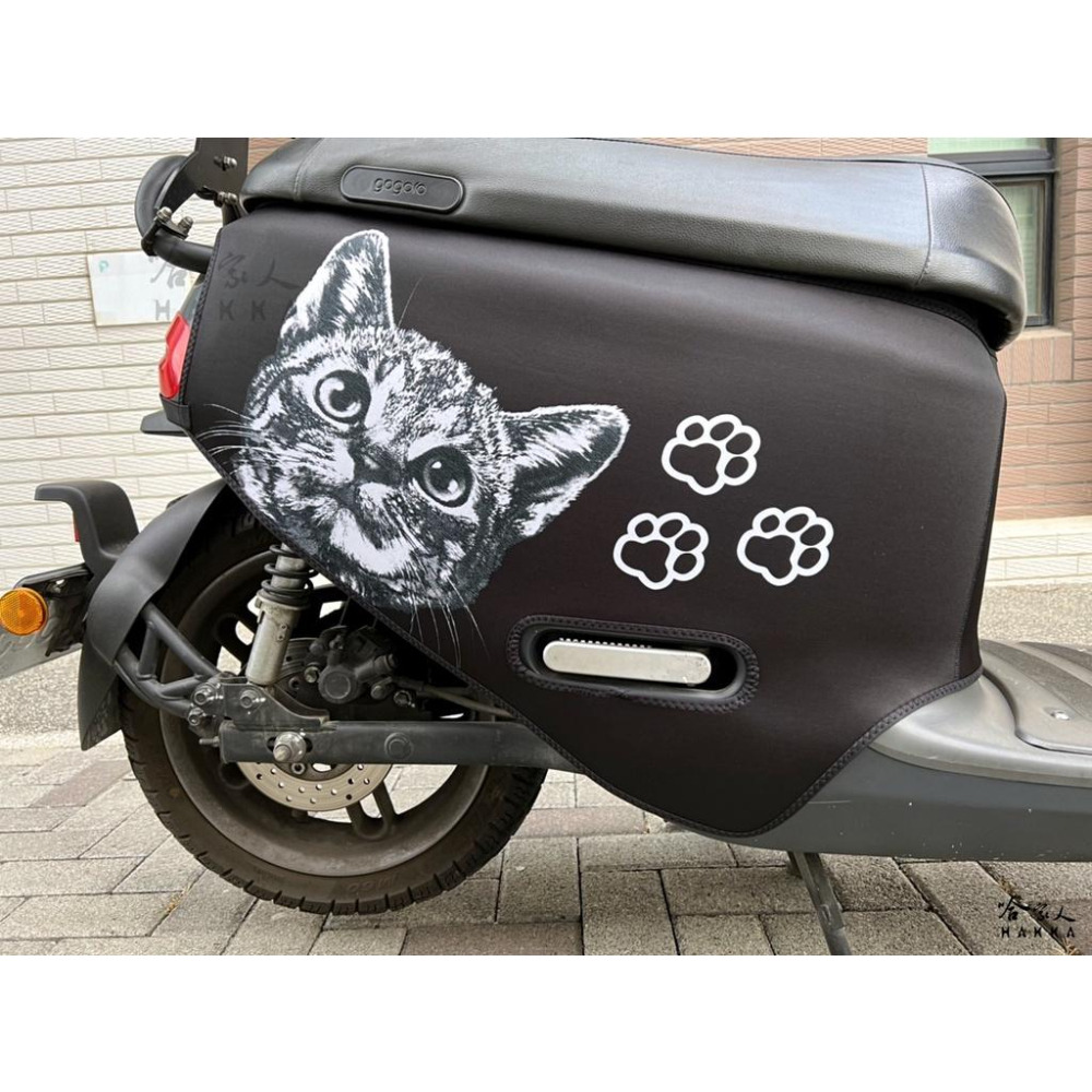 gogoro 勾追貓咪 雙面 潛水布 車身防刮套 大面積 滿版 防刮套 保護套 保護 車罩 車套 SUPER SPORT-細節圖2