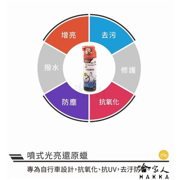 黑珍珠 噴式亮光還原蠟 自行車 抗UV 抗氧化 防塵 腳踏車 噴蠟 機車 汽車噴蠟 220ml 哈家人-細節圖4