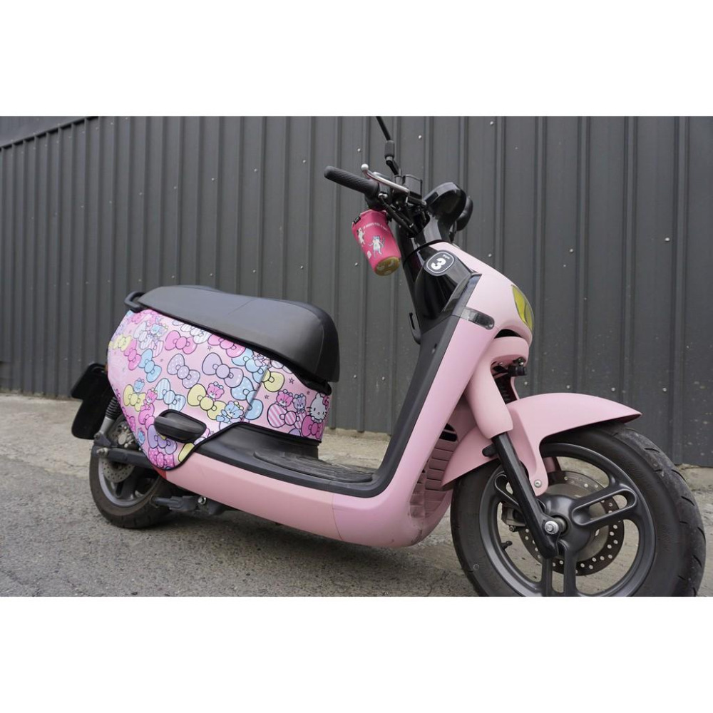 Hello Kitty gogoro 雙面防水車身防刮套 粉色 蝴蝶結 潛水布 Kitty 凱蒂貓 保護套 哈家人-細節圖2