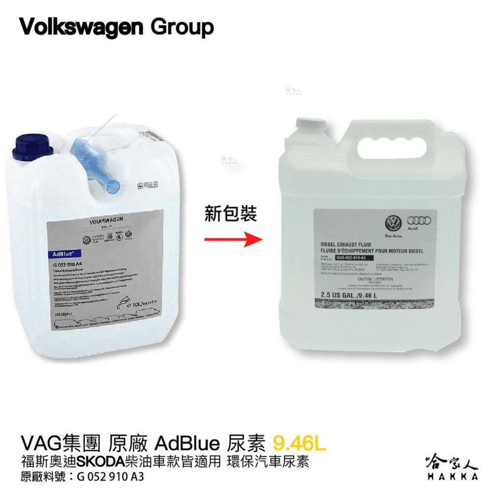 VAG 福斯 奧迪 原廠 AdBlue 尿素 10L 柴油車 VW AUDI SKODA PORSCHE 保時捷 哈家人-細節圖3