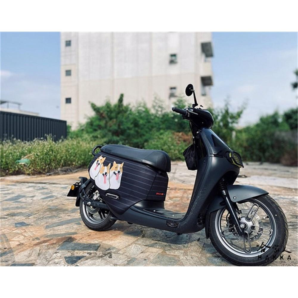 gogoro2 連環泡有芒果 雙面設計 車身防刮套 潛水衣布 狗狗 保護套 車套 柯基 GOGORO ai-1 哈家人-細節圖2
