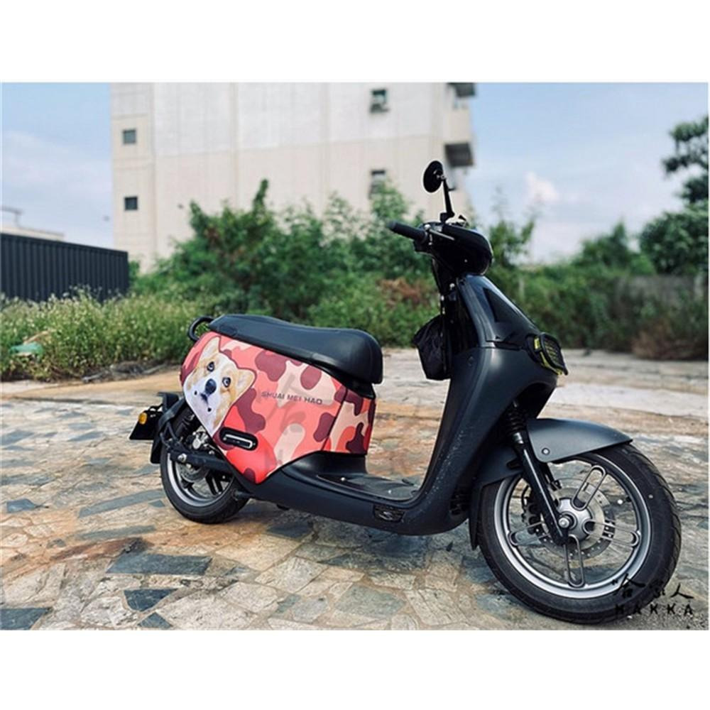 gogoro2 連環泡有芒果 車身防刮套 潛水衣布 可愛 柯基 狗狗 保護套 車套 GOGORO ai-1 哈家人-細節圖2